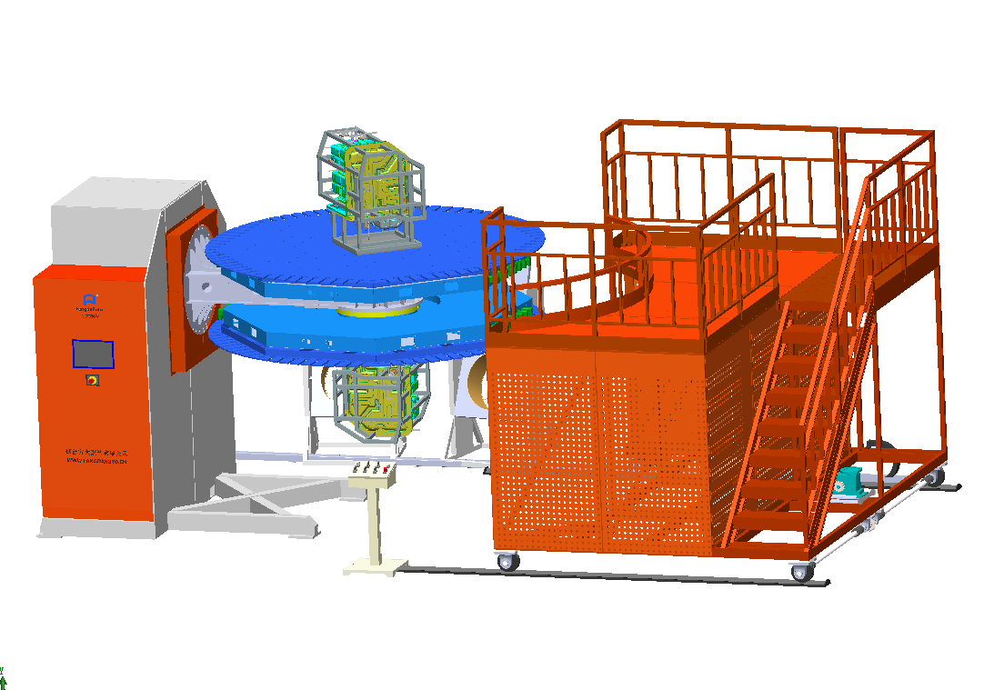 Electric heating rotomolding machine